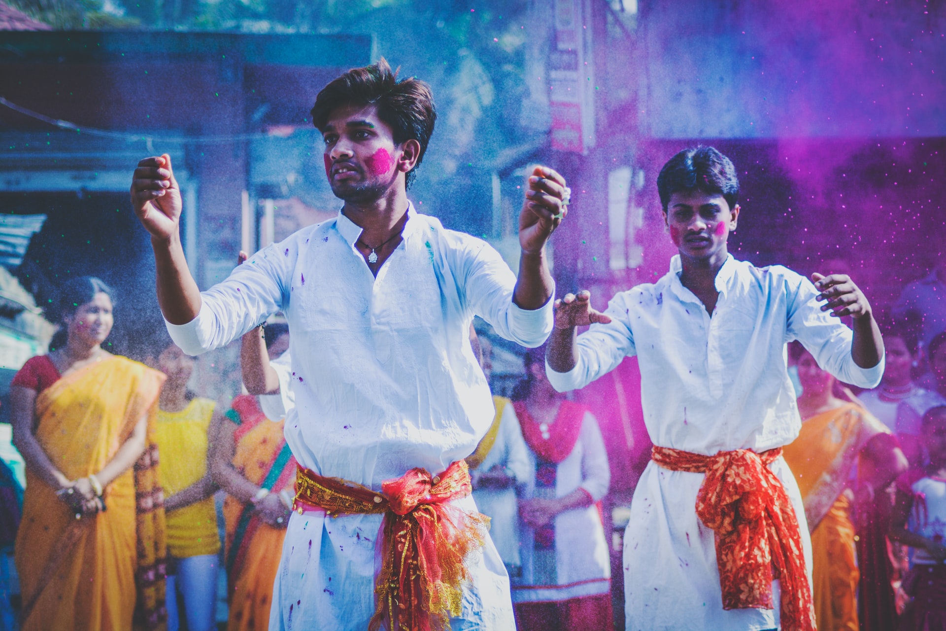 Diwali celebration dancing